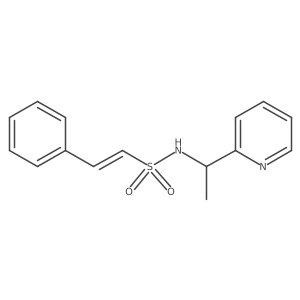 2-phenyl-N-[1-(pyridin-2-yl)ethyl]ethene-1-sulfonamide Structure