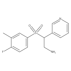 3-{2-Amino-1-[(4-fluoro-3-methylphenyl)sulphonyl]ethyl}pyridine Structure