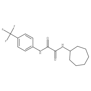 N1-cycloheptyl-N2-(4-(trifluoromethyl)phenyl)oxalamide结构式