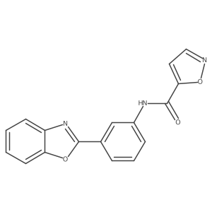 N-(3-(benzo[d]oxazol-2-yl)phenyl)isoxazole-5-carboxamide Structure