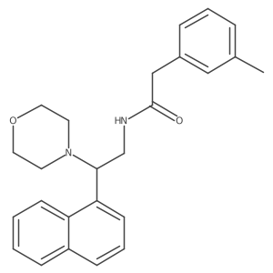 N-(2-morpholino-2-(naphthalen-1-yl)ethyl)-2-(m-tolyl)acetamide Structure