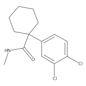 1-(3,4-Dichlorophenyl)-n-methylcyclohexanecarboxamide结构式