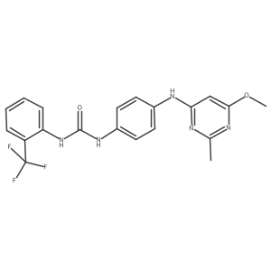 1-(4-((6-Methoxy-2-methylpyrimidin-4-yl)amino)phenyl)-3-(2-(trifluoromethyl)phenyl)urea Structure