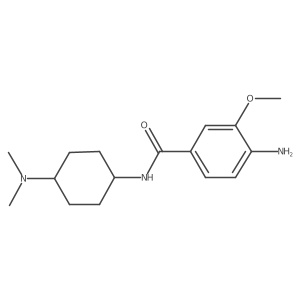 4-amino-N-(4-dimethylaminocyclohexyl)-3-methoxy-benzamide结构式