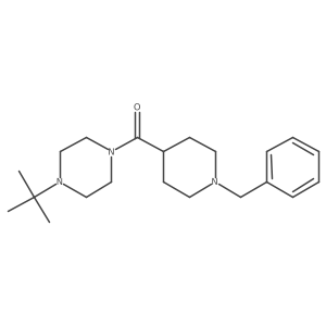 (1-Benzylpiperidin-4-yl)(4-tert-butylpiperazin-1-yl)methanone结构式