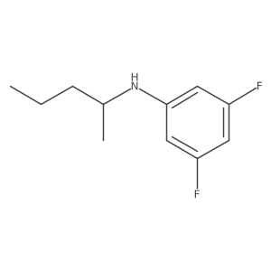 3,5-difluoro-N-(pentan-2-yl)aniline Structure
