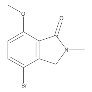 4-Bromo-7-methoxy-2-methylisoindolin-1-one结构式
