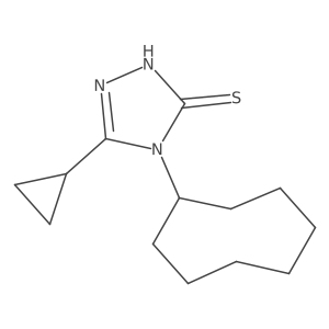 4-Cyclooctyl-5-cyclopropyl-2,4-dihydro-3H-1,2,4-triazole-3-thione Structure