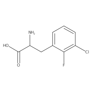 (2S)-2-amino-3-(3-chloro-2-fluorophenyl)propanoic acid结构式