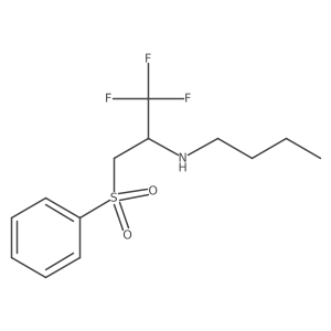 N-[2,2,2-Trifluoro-1-[(phenylsulfonyl)methyl]ethyl]-1-butanamine结构式