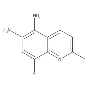 8-Fluoro-2-methylquinoline-5,6-diamine Structure