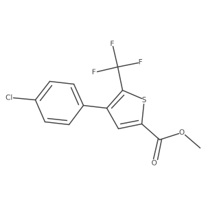 Methyl 4-(4-chlorophenyl)-5-(trifluoromethyl)thiophene-2-carboxylate Structure