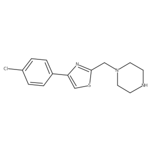 1-{[4-(4-Chlorophenyl)-1,3-thiazol-2-yl]methyl}piperazine Structure