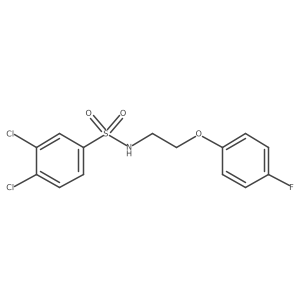 3,4-dichloro-N-(2-(4-fluorophenoxy)ethyl)benzenesulfonamide Structure