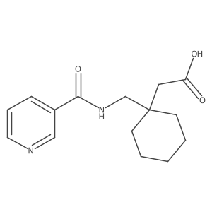 1-[[(3-Pyridinylcarbonyl)amino]methyl]cyclohexaneacetic acid结构式