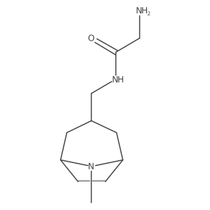 2-amino-N-({8-methyl-8-azabicyclo[3.2.1]octan-3-yl}methyl)acetamide Structure