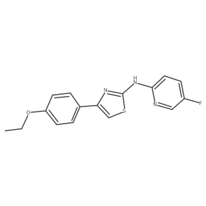 4-(4-ethoxyphenyl)-N-(5-fluoropyridin-2-yl)thiazol-2-amine结构式