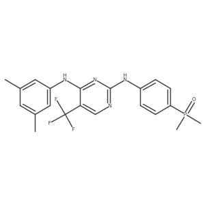 N4-(3,5-dimethylphenyl)-N2-[4-(dimethylphosphoryl)phenyl]-5(trifluoromethyl)pyrimidine-2,4-diamine结构式