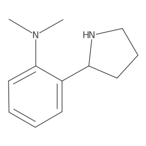 (R)-N,N-Dimethyl-2-(pyrrolidin-2-yl)aniline结构式
