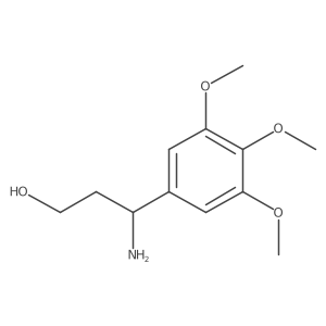 (3S)-3-amino-3-(3,4,5-trimethoxyphenyl)propan-1-ol结构式