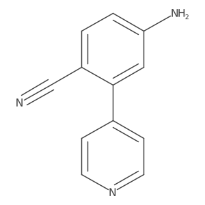 4-Amino-2-(pyridin-4-yl)benzonitrile Structure