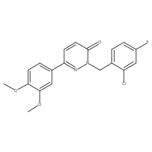 2-(2-chloro-4-fluorobenzyl)-6-(3,4-dimethoxyphenyl)pyridazin-3(2H)-one Structure