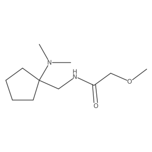 n-((1-(Dimethylamino)cyclopentyl)methyl)-2-methoxyacetamide结构式