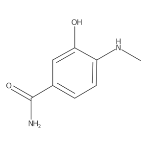 3-Hydroxy-4-(methylamino)benzamide Structure