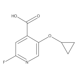 5-Cyclopropoxy-2-fluoroisonicotinic acid Structure