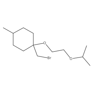 1-(Bromomethyl)-4-methyl-1-[2-(propan-2-yloxy)ethoxy]cyclohexane结构式