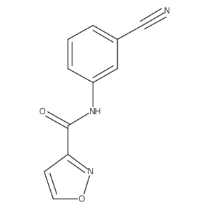 N-(3-Cyanophenyl)-3-isoxazolecarboxamide Structure