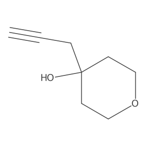 4-(Prop-2-yn-1-yl)oxan-4-ol结构式