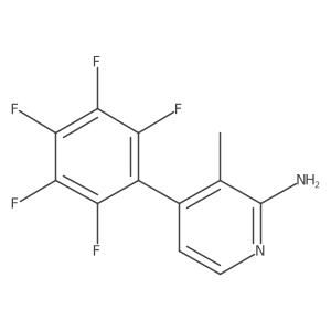 2-Amino-3-methyl-4-(perfluorophenyl)pyridine Structure