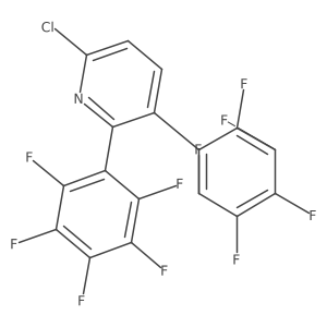 Pyridine, 6-chloro-2,3-bis(2,3,4,5,6-pentafluorophenyl)-结构式