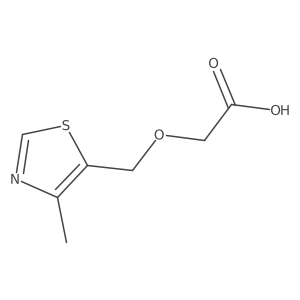 2-[(4-Methyl-1,3-thiazol-5-yl)methoxy]acetic acid Structure