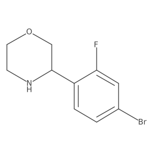 3-(4-Bromo-2-fluorophenyl)morpholine结构式