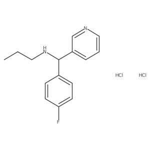 [(4-Fluorophenyl)(pyridin-3-yl)methyl](propyl)amine dihydrochloride结构式