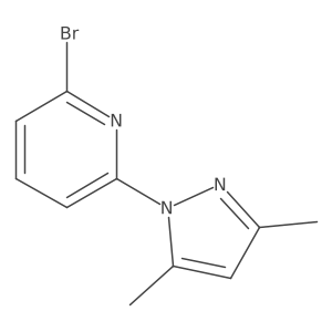 2-Bromo-6-(3,5-dimethyl-1H-pyrazol-1-yl)pyridine Structure