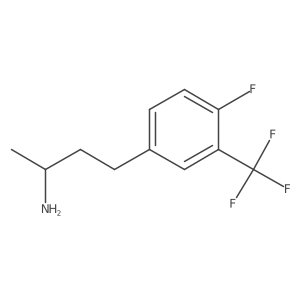 (2R)-4-[4-fluoro-3-(trifluoromethyl)phenyl]butan-2-amine结构式