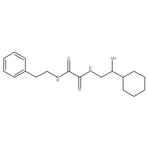 N1-(2-cyclohexyl-2-hydroxyethyl)-N2-phenethyloxalamide Structure