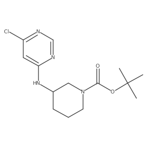 (S)-tert-butyl 3-((6-chloropyrimidin-4-yl)amino)piperidine-1-carboxylate Structure