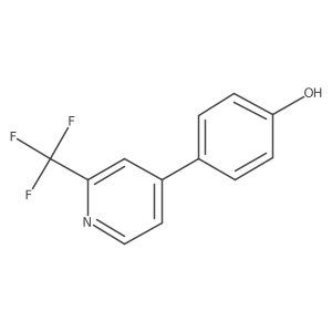 4-(2-Trifluoromethyl)pyridine-4-ylphenol结构式