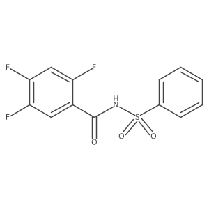 2,4,5-trifluoro-N-(Phenylsulfonyl)benzamide Structure