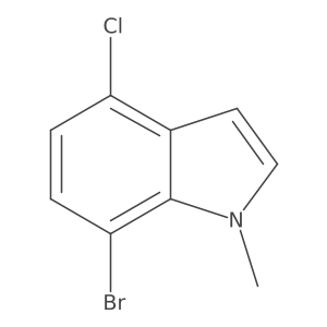 7-Bromo-4-chloro-1-methyl-1h-indole Structure