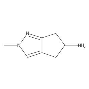 5-Cyclopentapyrazolamine, 2,4,5,6-tetrahydro-2-methyl-结构式