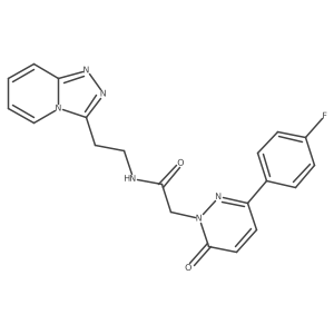 2-[3-(4-fluorophenyl)-6-oxopyridazin-1(6H)-yl]-N-[2-([1,2,4]triazolo[4,3-a]pyridin-3-yl)ethyl]acetamide结构式
