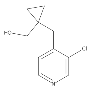 {1-[(3-Chloropyridin-4-yl)methyl]cyclopropyl}methanol结构式