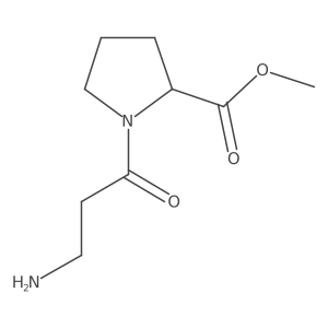 Methyl 1-(3-aminopropanoyl)pyrrolidine-2-carboxylate结构式