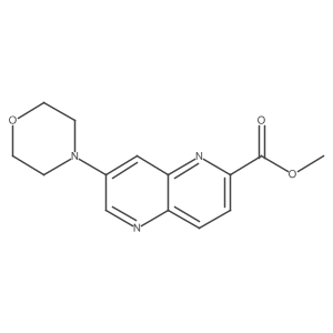 Methyl 7-morpholin-4-yl-1,5-naphthyridine-2-carboxylate Structure