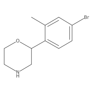 2-(4-Bromo-2-methylphenyl)morpholine结构式